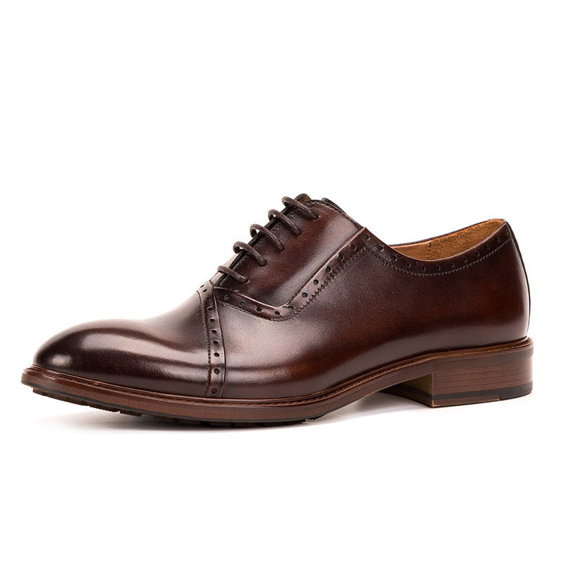 
                      
                        Men's Leather Lace-up Oxford Shoes - RewaGold
                      
                    
