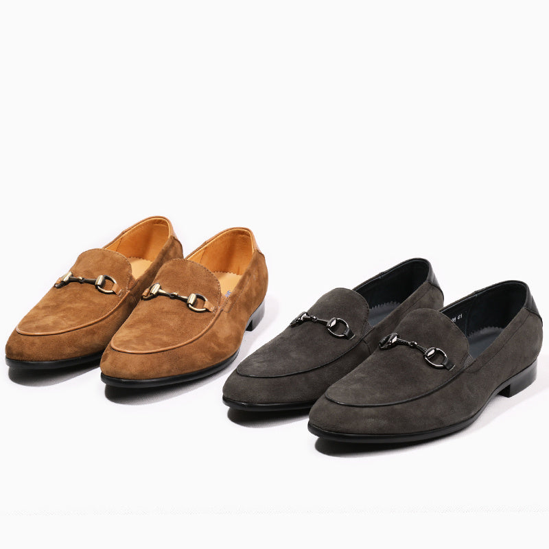
                      
                        Men's Suede Horsebit Slip-On Shoes - RewaGold
                      
                    
