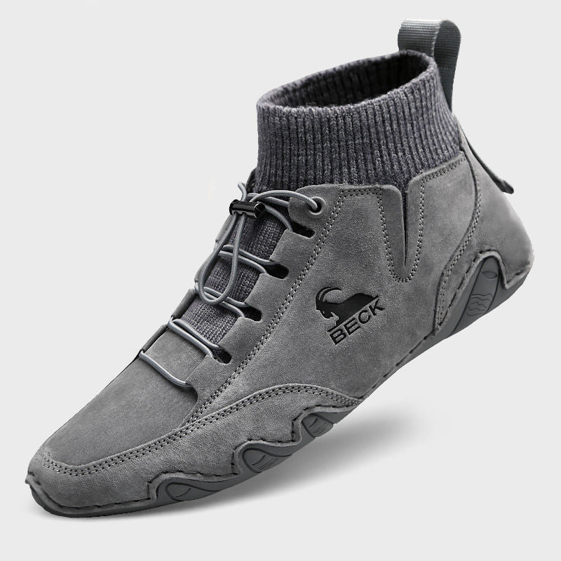 Men's Casual Soft Bottom All-match Winter Fleece Warm Shoes - RewaGold