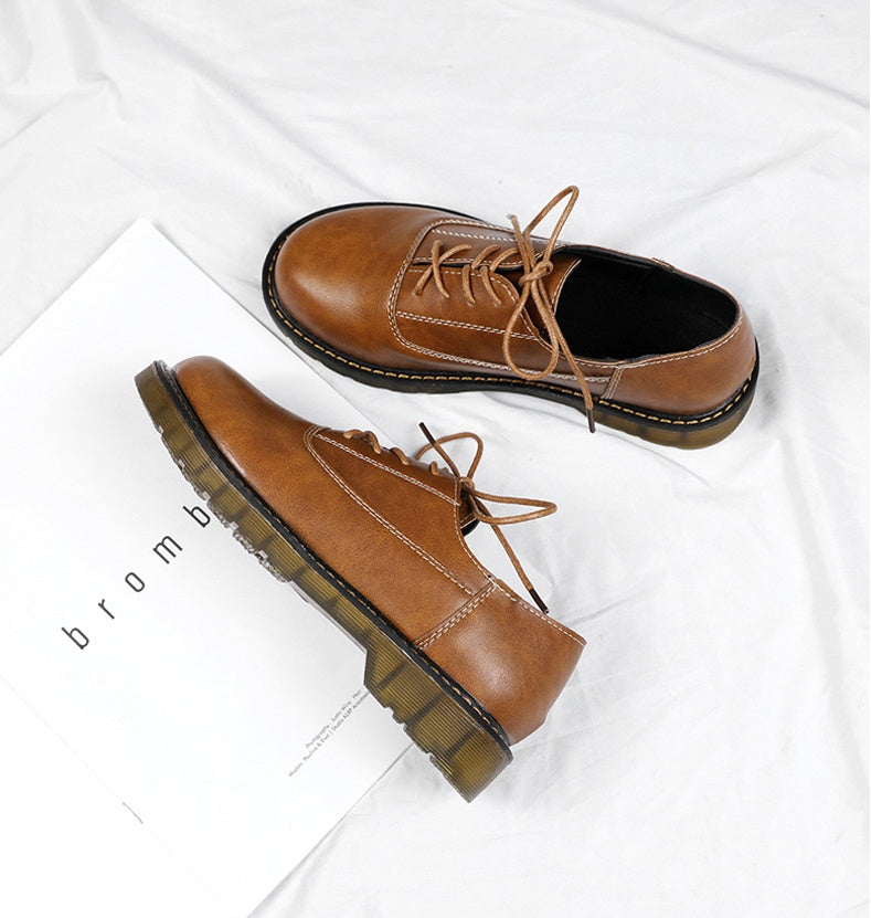
                      
                        Ins small leather shoes retro British style female black flat children new soft shoes - RewaGold
                      
                    