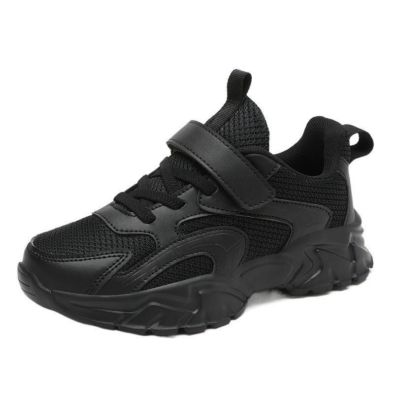 
                      
                        Kids' Breathable Mesh & Leather Velcro Shoes
                      
                    
