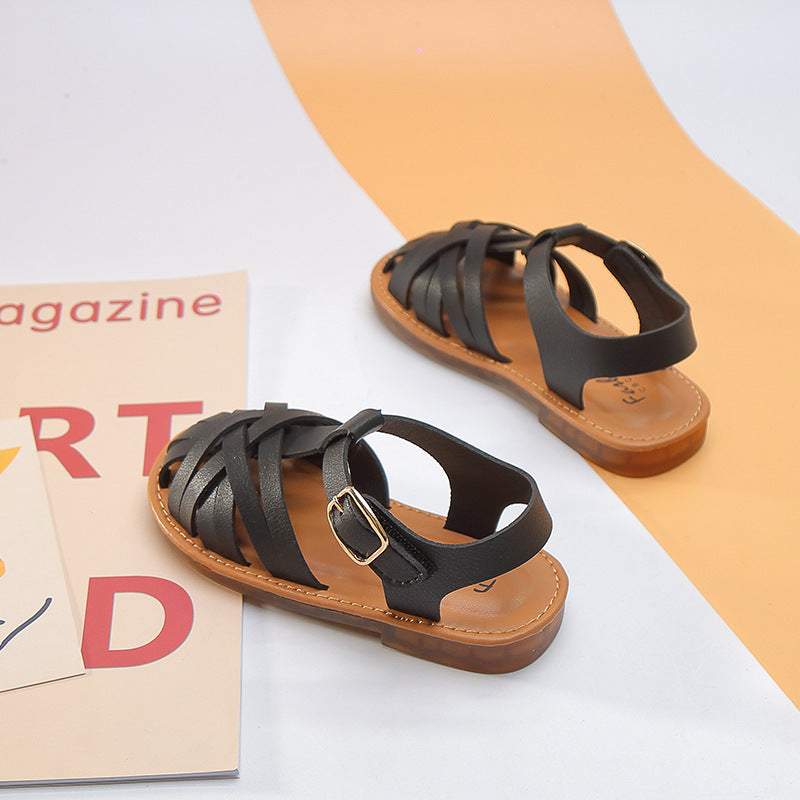 Girls' Breathable Retro Princess Shoes