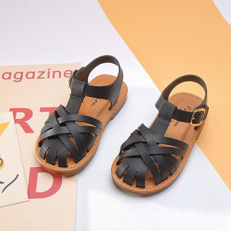 Girls' Breathable Retro Princess Shoes