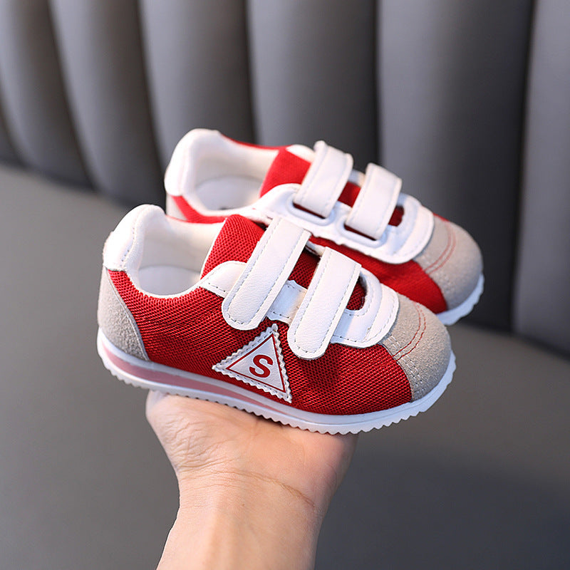 Breathable Mesh Velcro Sneakers for Kids