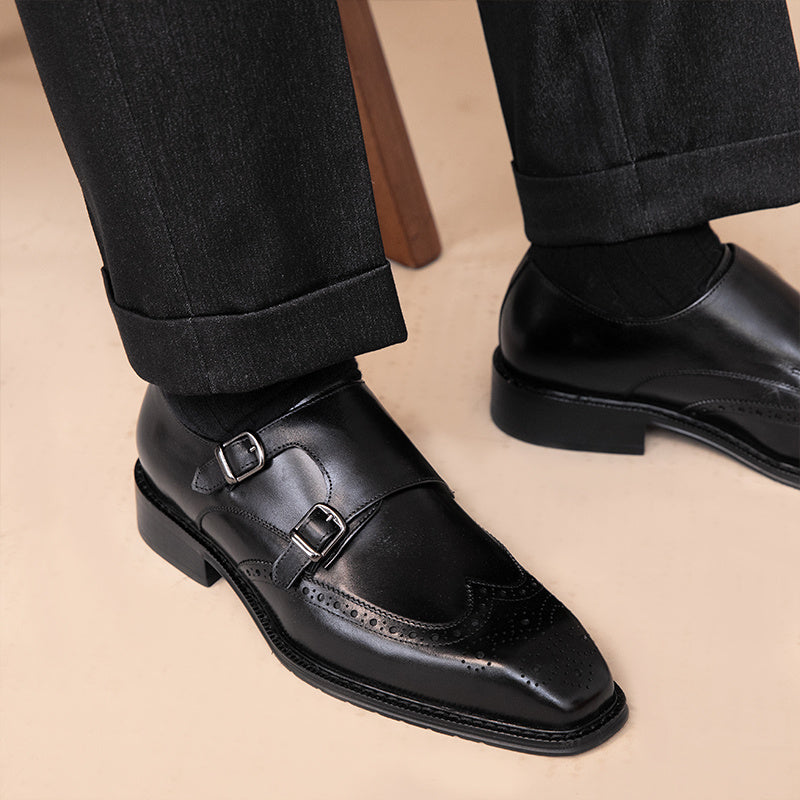 
                      
                        Leisure British Leather Square Toe Shoes - RewaGold
                      
                    