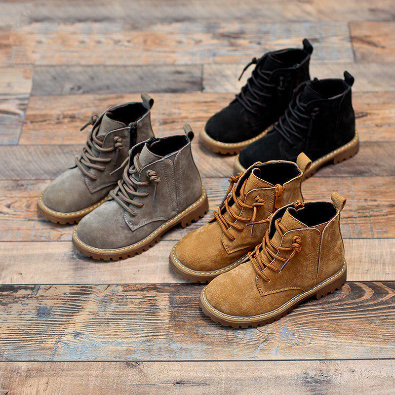 Boys' Sheepskin High Martin Boots