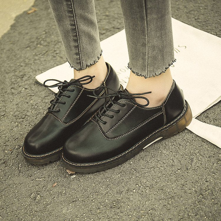 
                      
                        Ins small leather shoes retro British style female black flat children new soft shoes - RewaGold
                      
                    