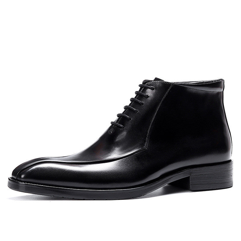 
                      
                        Men's Genuine Leather Pointed Toe Business Suit - RewaGold
                      
                    