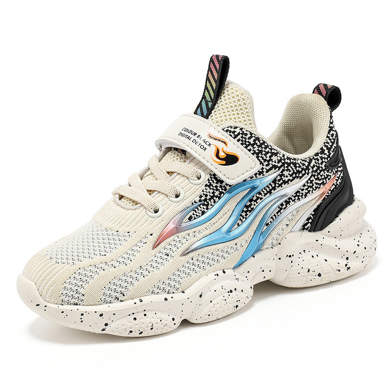 
                      
                        Boys' Fashion Mesh Sneakers - Anti-Slip & Durable
                      
                    
