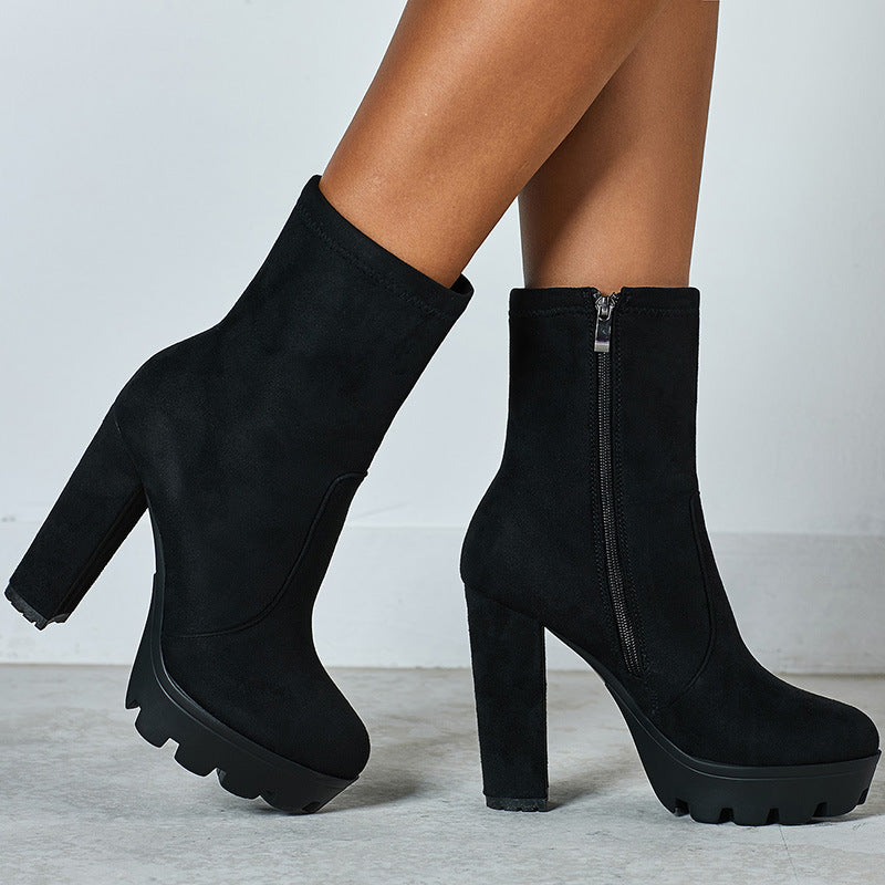 
                      
                        Low Cut Black Martin Shoes Female British Style - RewaGold
                      
                    