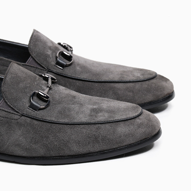 
                      
                        Men's Suede Horsebit Slip-On Shoes - RewaGold
                      
                    