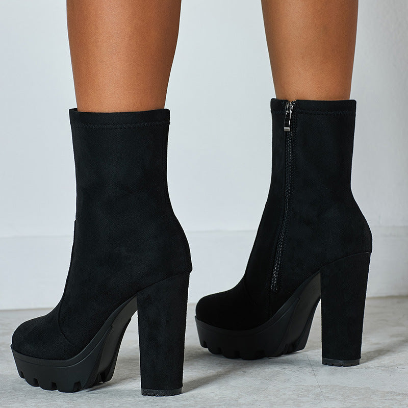 
                      
                        Low Cut Black Martin Shoes Female British Style - RewaGold
                      
                    