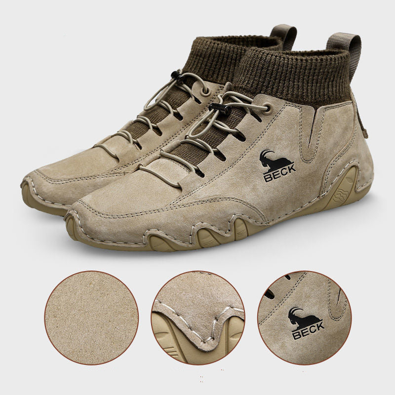 Men's Casual Soft Bottom All-match Winter Fleece Warm Shoes - RewaGold
