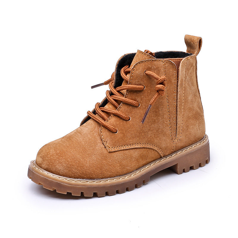 Boys' Sheepskin High Martin Boots