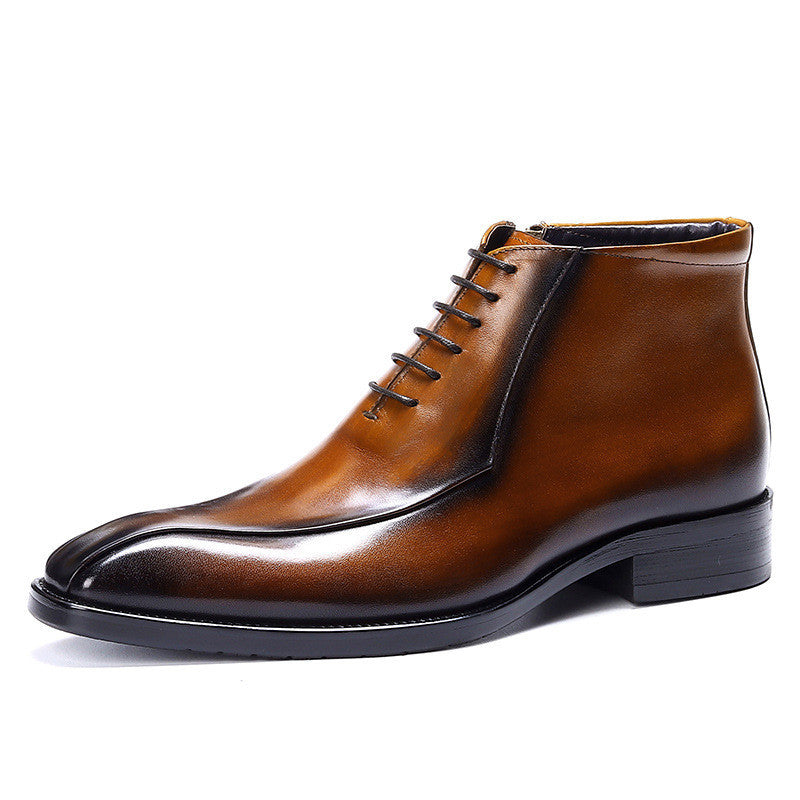 
                      
                        Men's Genuine Leather Pointed Toe Business Suit - RewaGold
                      
                    