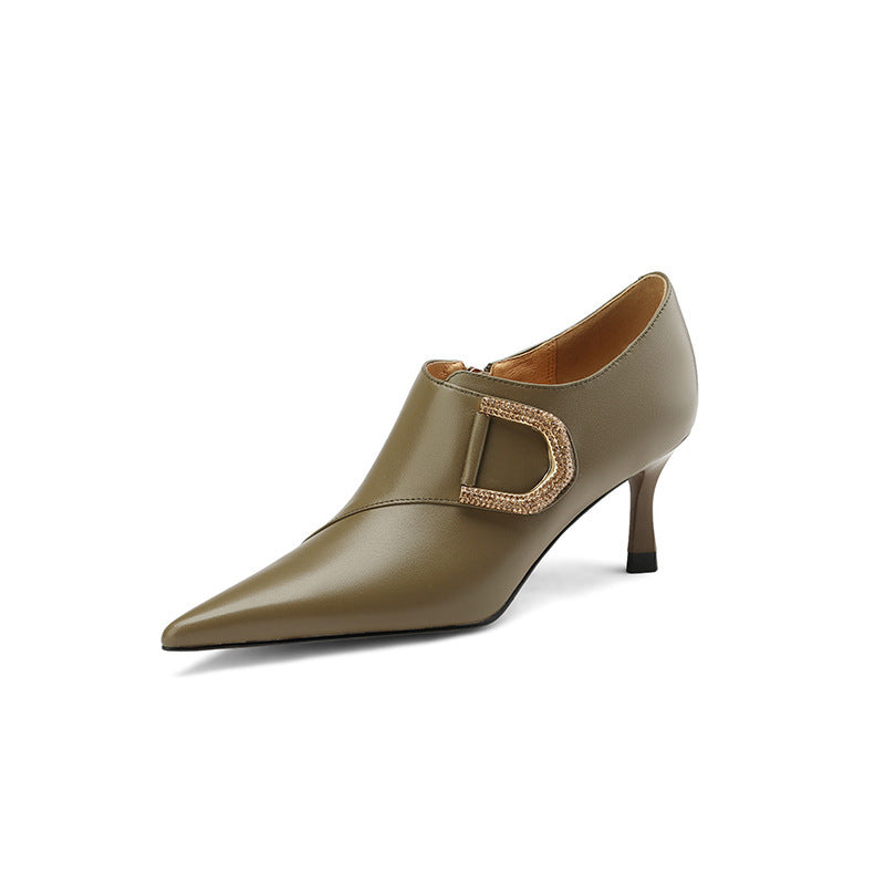 
                      
                        Spring New Fine With Pointed Deep Mouth Single Shoes Female - RewaGold
                      
                    