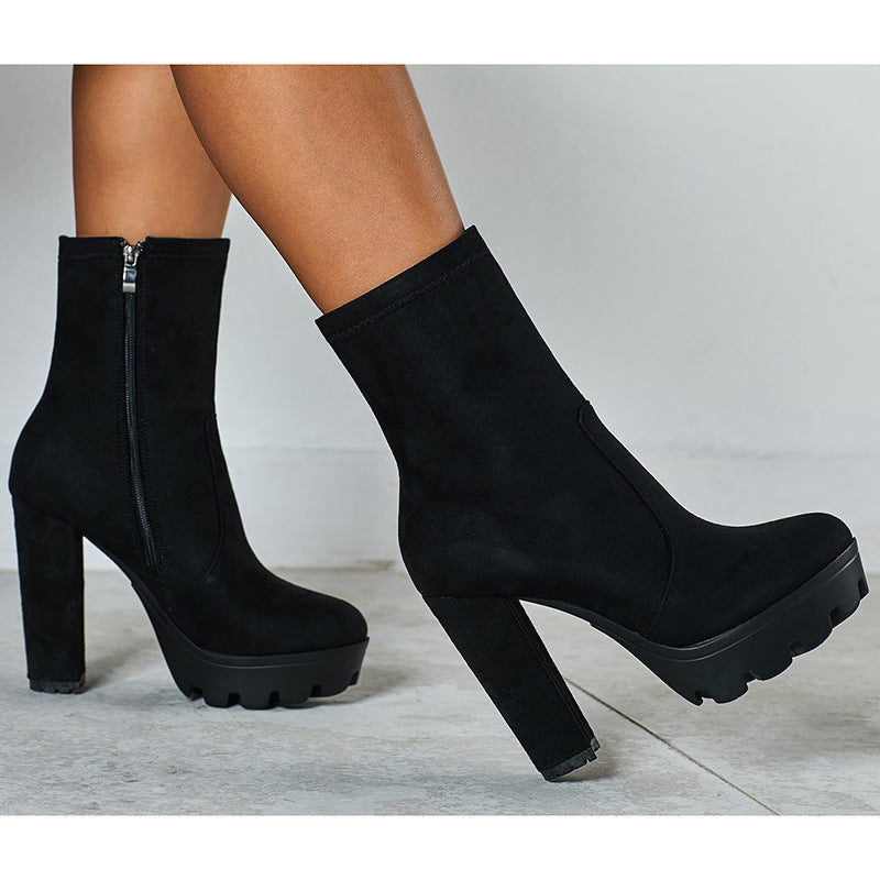 
                      
                        Low Cut Black Martin Shoes Female British Style - RewaGold
                      
                    