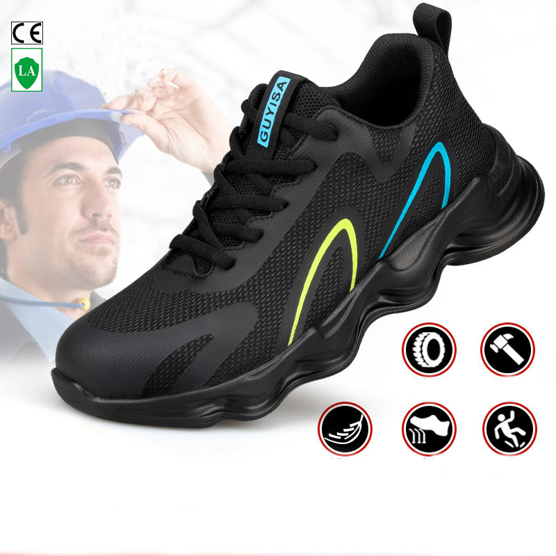 
                      
                        Men’s Steel Toe Work Shoes – Nonslip, Indestructible Sneakers - RewaGold
                      
                    