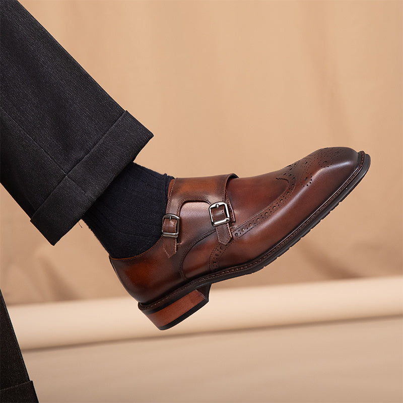
                      
                        Leisure British Leather Square Toe Shoes - RewaGold
                      
                    