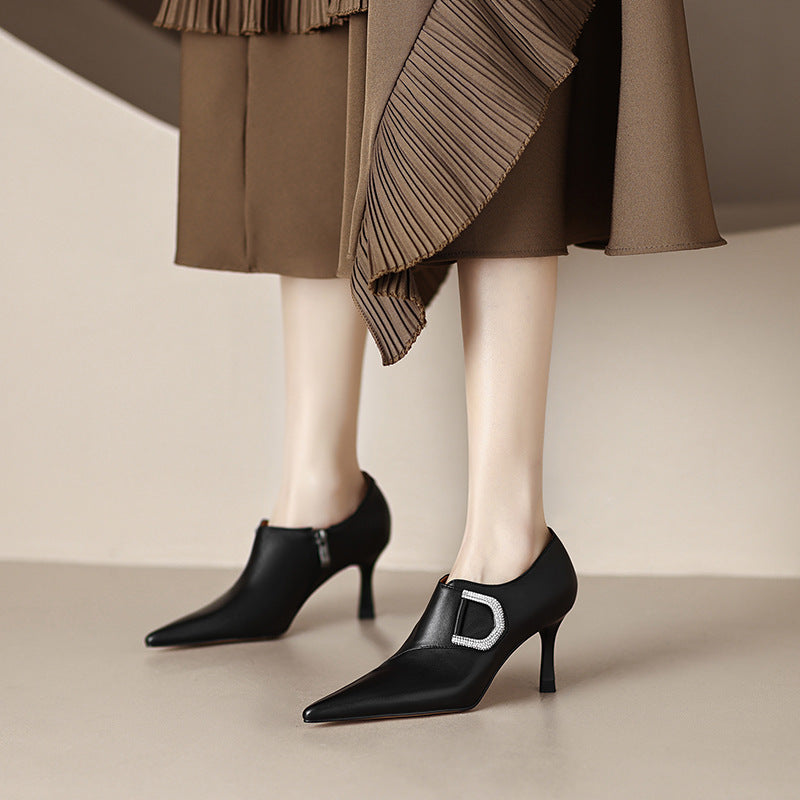 
                      
                        Spring New Fine With Pointed Deep Mouth Single Shoes Female - RewaGold
                      
                    