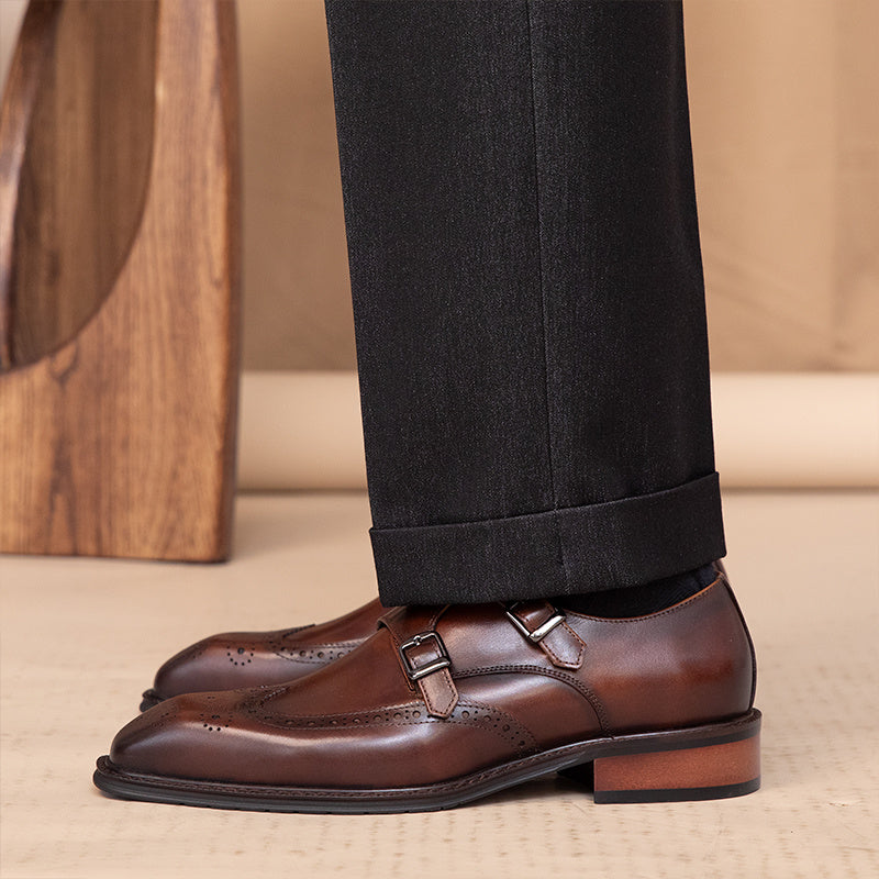 
                      
                        Leisure British Leather Square Toe Shoes - RewaGold
                      
                    
