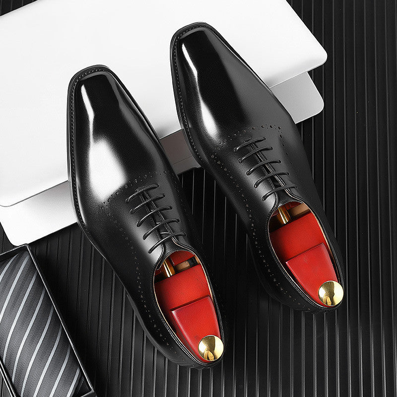 
                      
                        Light Luxury Men's New Men's Leather Business Casual Shoes - RewaGold
                      
                    