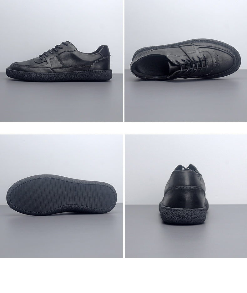 
                      
                        Vintage Leather Sneakers - Breathable Low-Top Men’s Casual Shoes - RewaGold
                      
                    