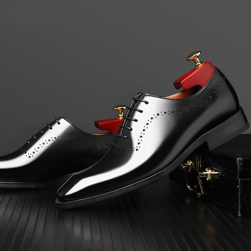 
                      
                        Light Luxury Men's New Men's Leather Business Casual Shoes - RewaGold
                      
                    