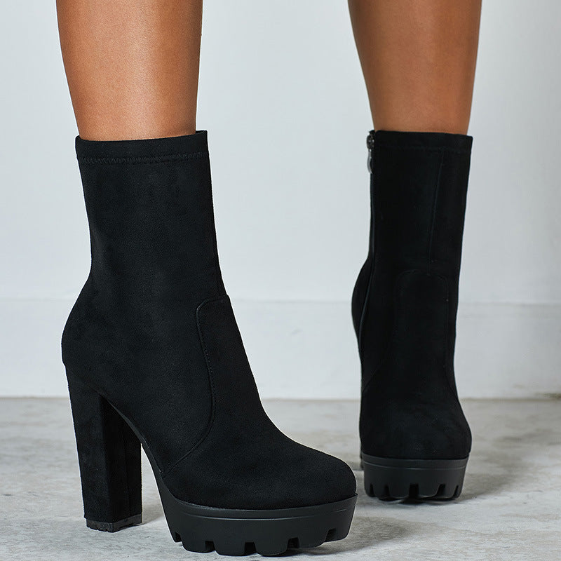 
                      
                        Low Cut Black Martin Shoes Female British Style - RewaGold
                      
                    