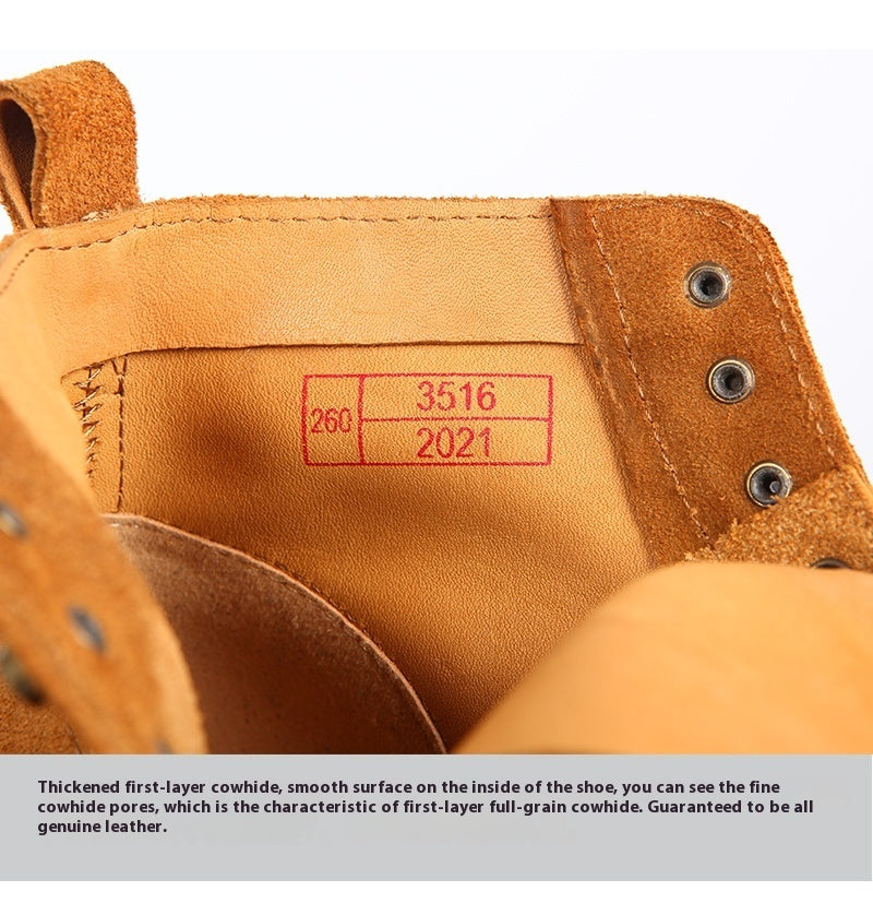 
                      
                        Round Head Outdoor High-top Casual Worker Boot - RewaGold
                      
                    