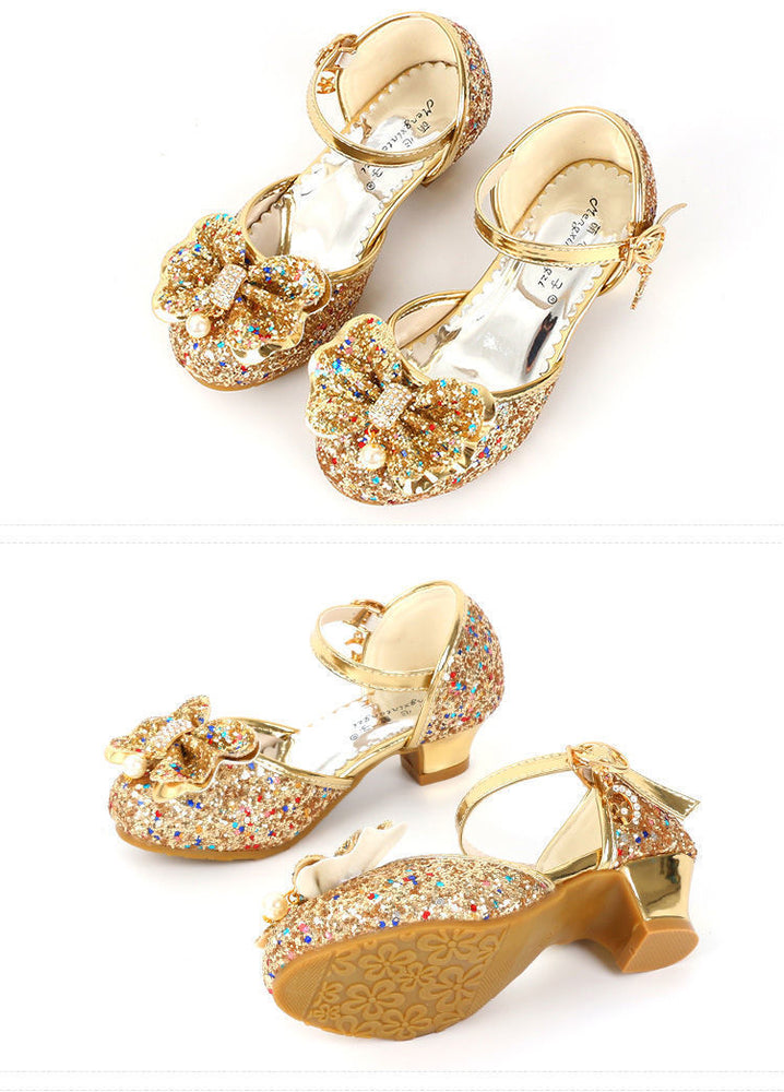 
                      
                        Children's Shoes Female Princess Crystal Shoes Soft Sole Show - RewaGold
                      
                    