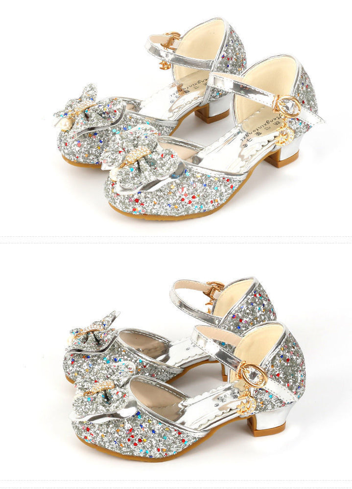 
                      
                        Children's Shoes Female Princess Crystal Shoes Soft Sole Show - RewaGold
                      
                    