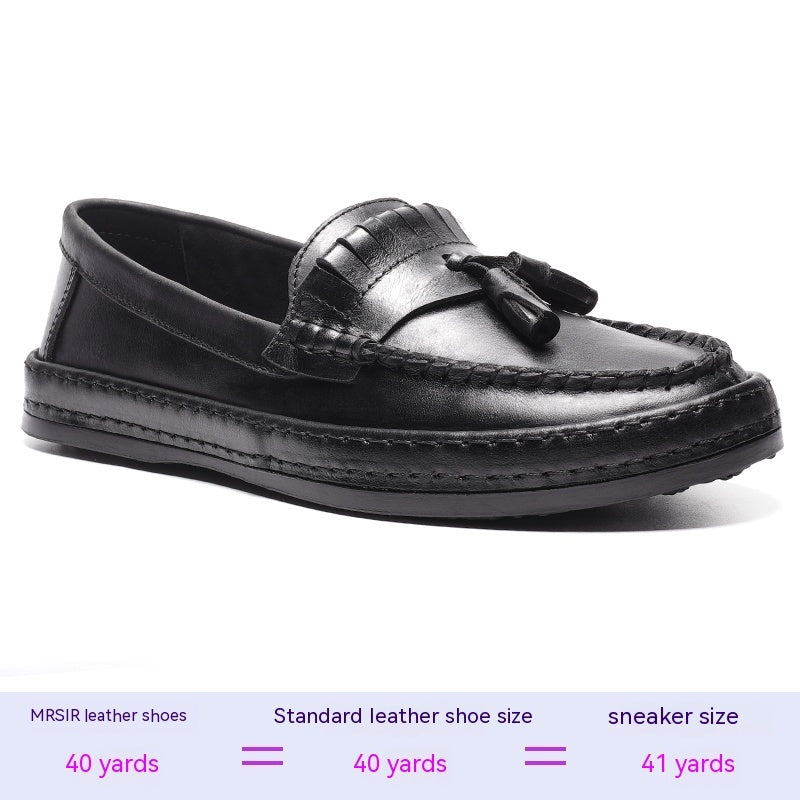 
                      
                        Summer British Style Leather Slip-on Casual Men's Shoes - RewaGold
                      
                    