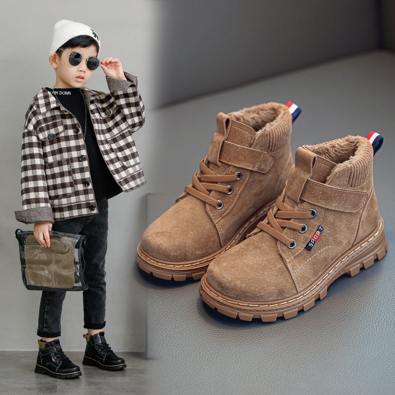 Kids' British Style Boots - Autumn & Winter