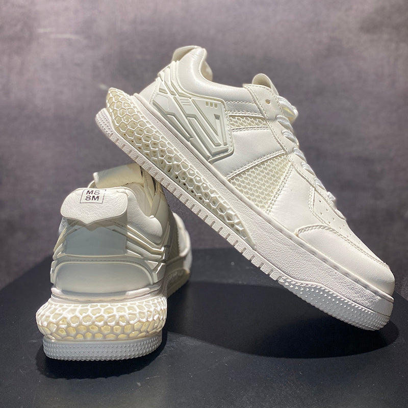 
                      
                        Men's Summer Leather Breathable Casual Shoes - RewaGold
                      
                    