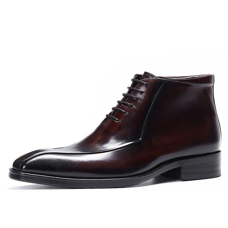 
                      
                        Men's Genuine Leather Pointed Toe Business Suit - RewaGold
                      
                    