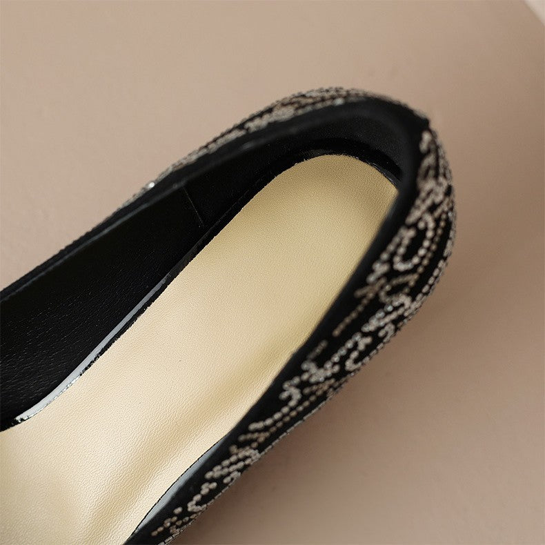 
                      
                        Fine Heel Pointed Shallow Mouth Four Seasons Single Shoes Female - RewaGold
                      
                    