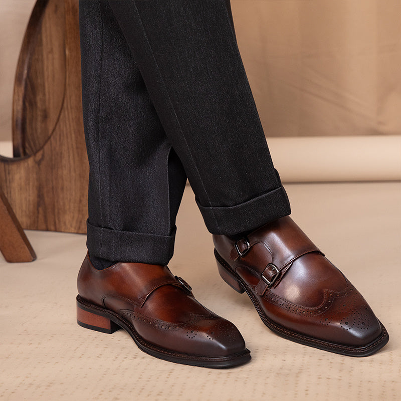 
                      
                        Leisure British Leather Square Toe Shoes - RewaGold
                      
                    