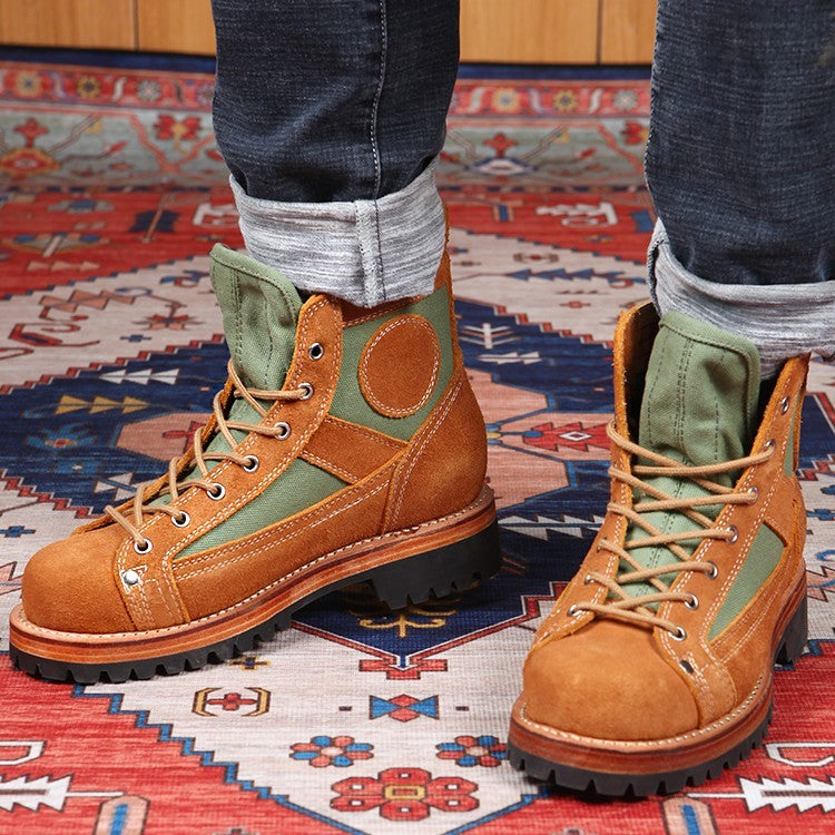 Heavy Skydiving Worker Boot Canvas High Top - RewaGold