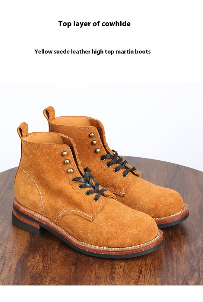 
                      
                        Round Head Outdoor High-top Casual Worker Boot - RewaGold
                      
                    